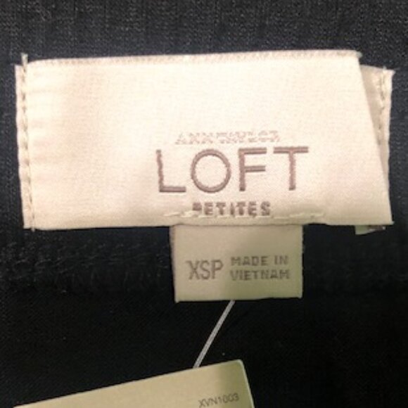 NWT LOFT Lightweight Long Skirt, Two Pockets, Side Slit, Black Size XSP - Picture 8 of 10